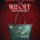 "Frankenstein" Mortuary Moss Leather Tote Bag Deal