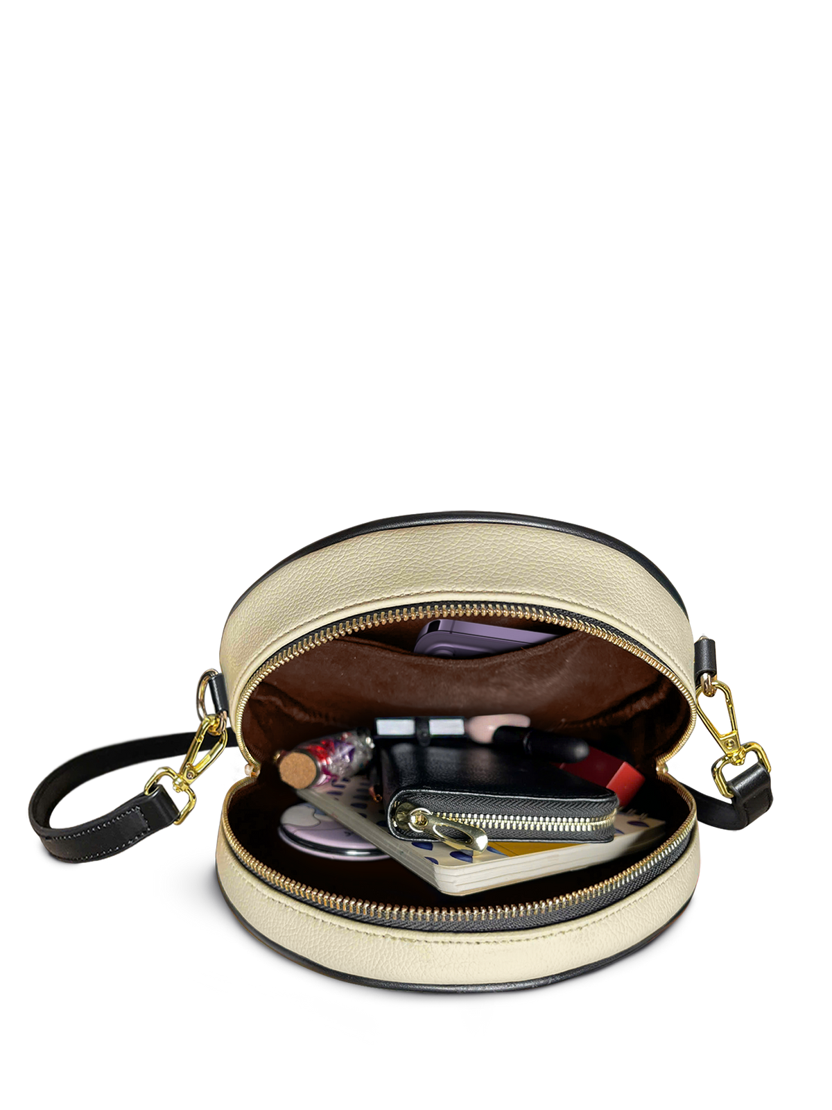 "Frankenstein" Old Parchment Circle Crossbody Bag - EVERMORE DEAL