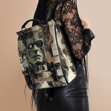 "Frankenstein" Old Parchment Leather Backpack