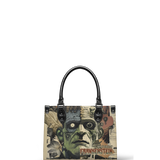 "Frankenstein" Old Parchment - Black Interior - Small Leather Handbag