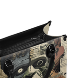 "Frankenstein" Old Parchment - Black Interior - Leather Handbag - CLEAROUT