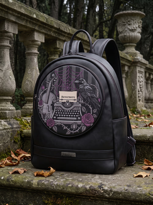 "Full Of Woe" Skein Leather Backpack