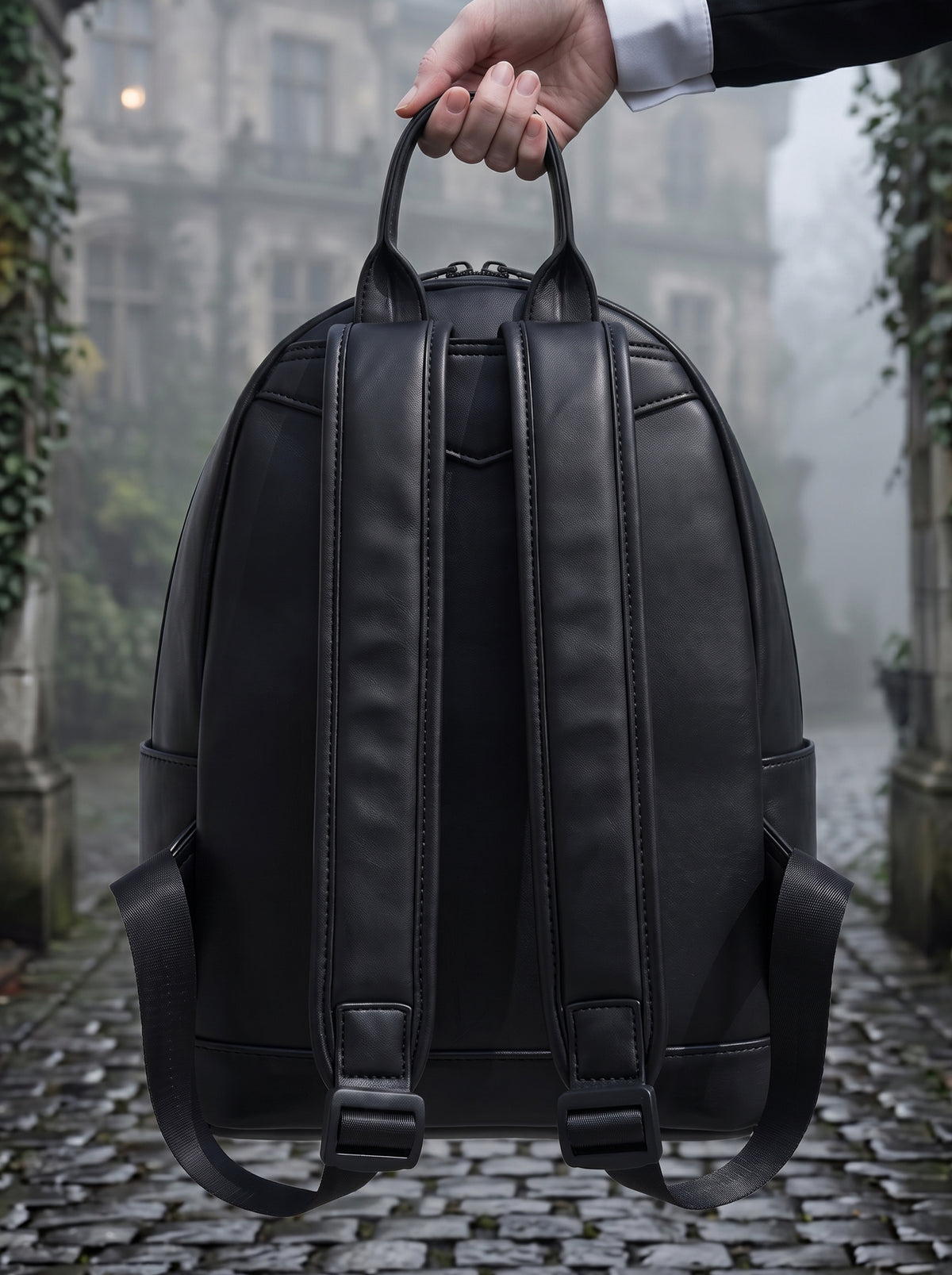 "Full Of Woe" Skein Leather Backpack