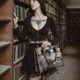 "Frankenstein" Ashes of Hope - Black Interior - Leather Handbag Matching Set - CLEAROUT