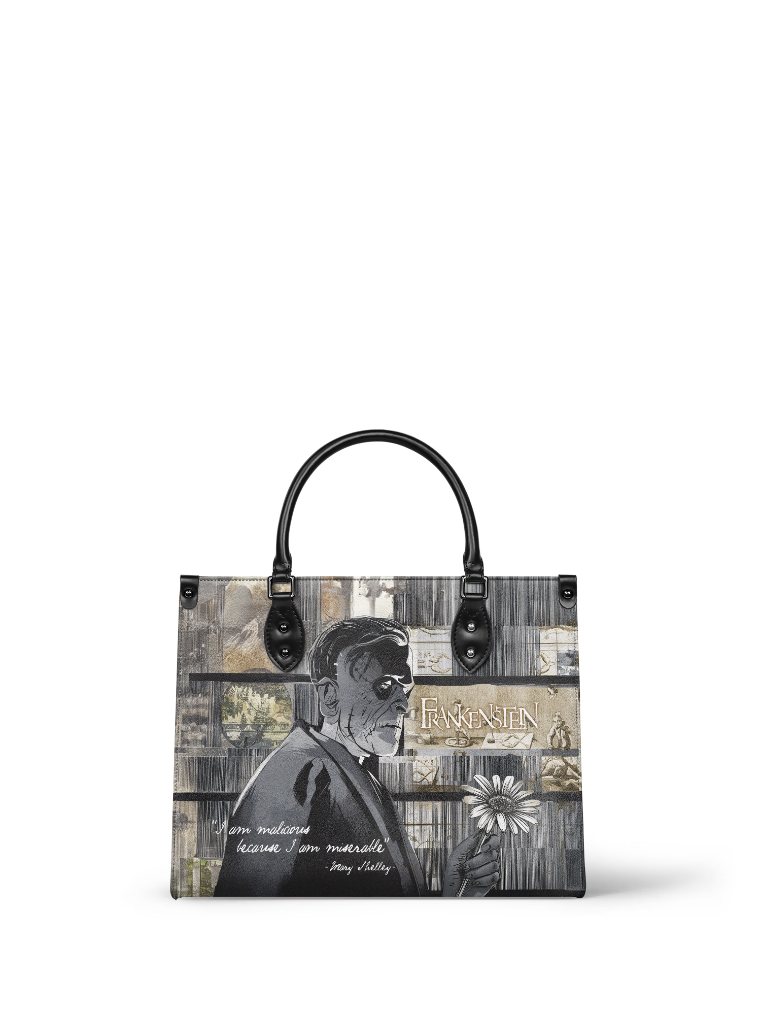"Frankenstein" Ashes of Hope - Black Interior - Leather Handbag - Special Deal