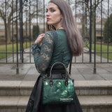 "Frankenstein" Mortuary Moss - Black Interior - Small Leather Handbag Special Deal