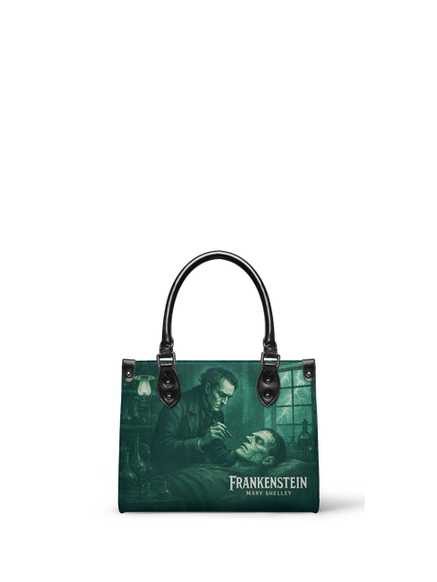 "Frankenstein" Mortuary Moss - Black Interior - Small Leather Handbag