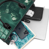 "Frankenstein" Mortuary Moss - Black Interior - Leather Handbag Matching Set - CLEAROUT