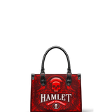 "Hamlet" The Red Room - Black Interior - Small Leather Handbag