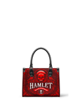 "Hamlet" The Red Room - Black Interior - Small Leather Handbag