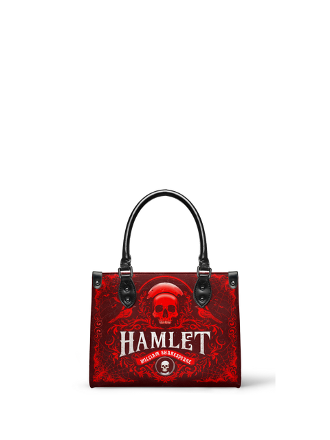 "Hamlet" The Red Room - Black Interior - Small Leather Handbag
