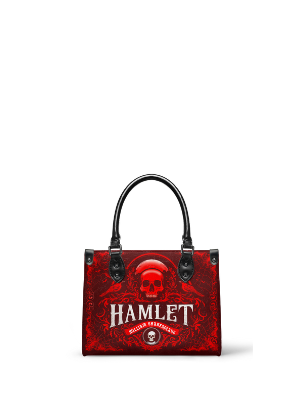 "Hamlet" The Red Room - Black Interior - Small Leather Handbag