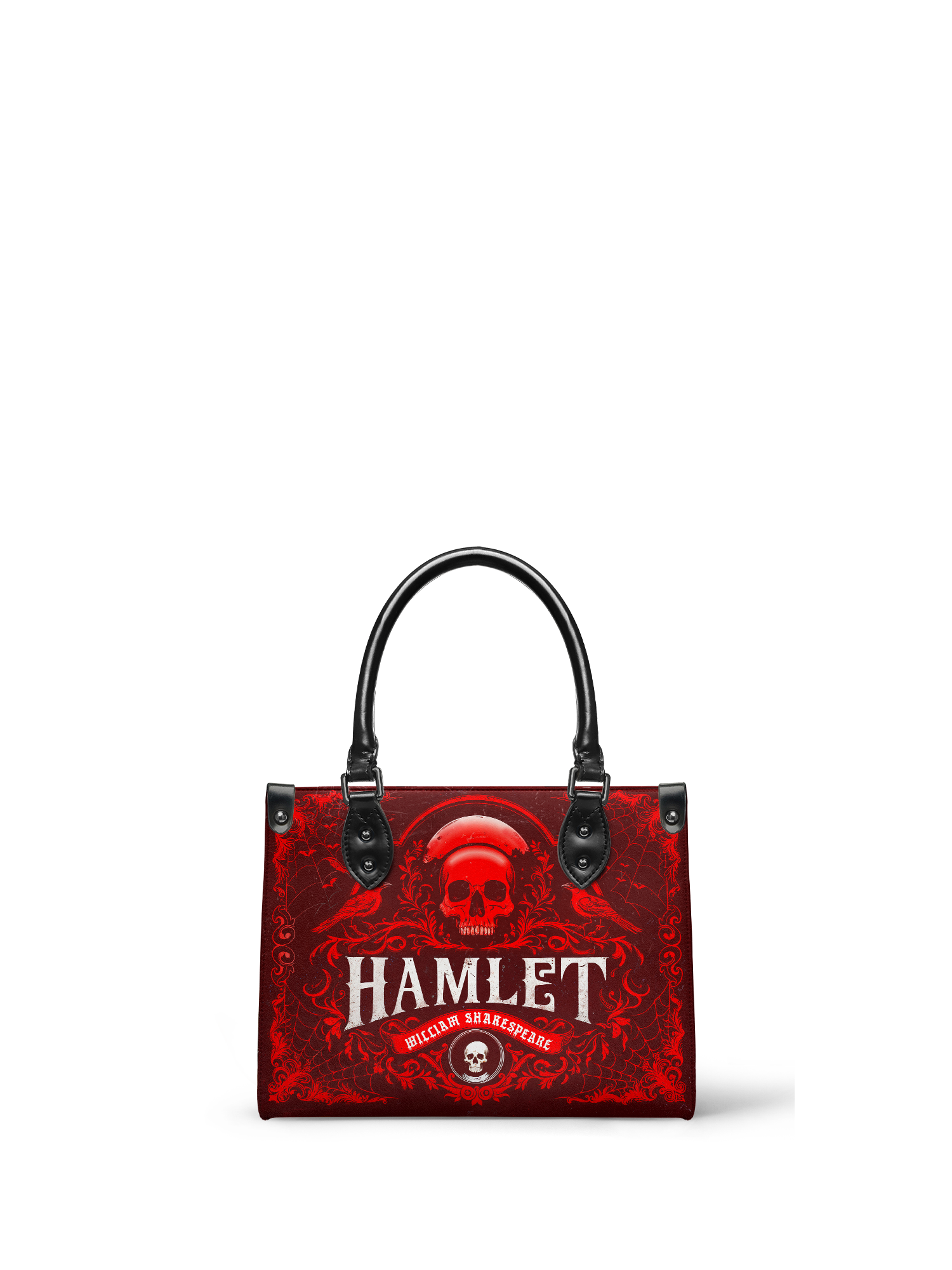 "Hamlet" The Red Room - Black Interior - Small Leather Handbag - NEW WORKSHOP SALE