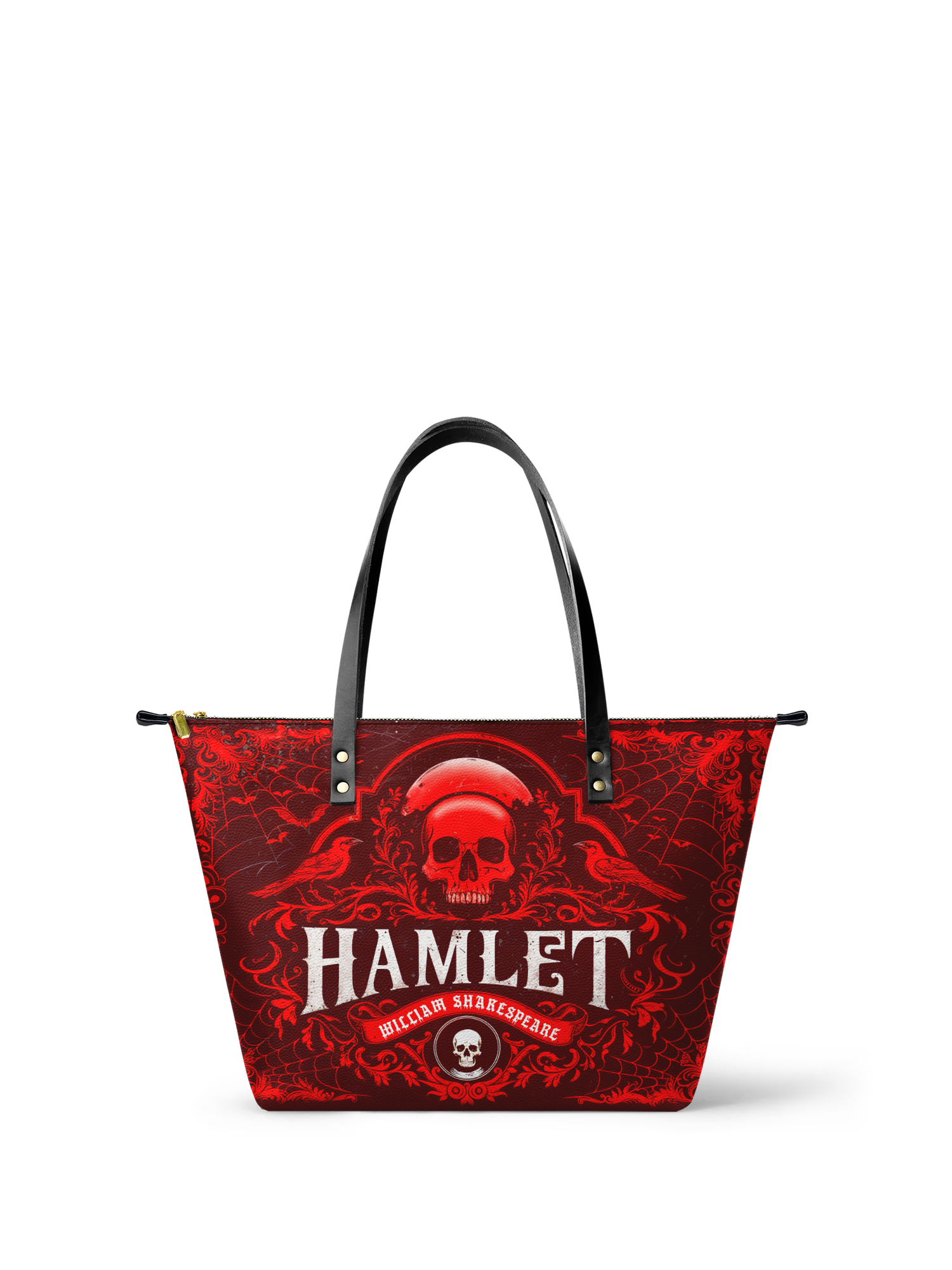 "Hamlet" The Red Room Leather Tote Bag