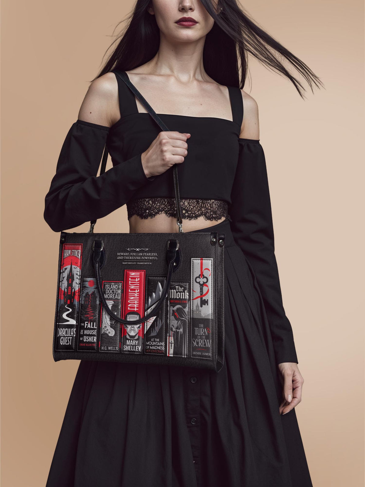 "The Fearless Collection" - Red Interior - Leather Handbag