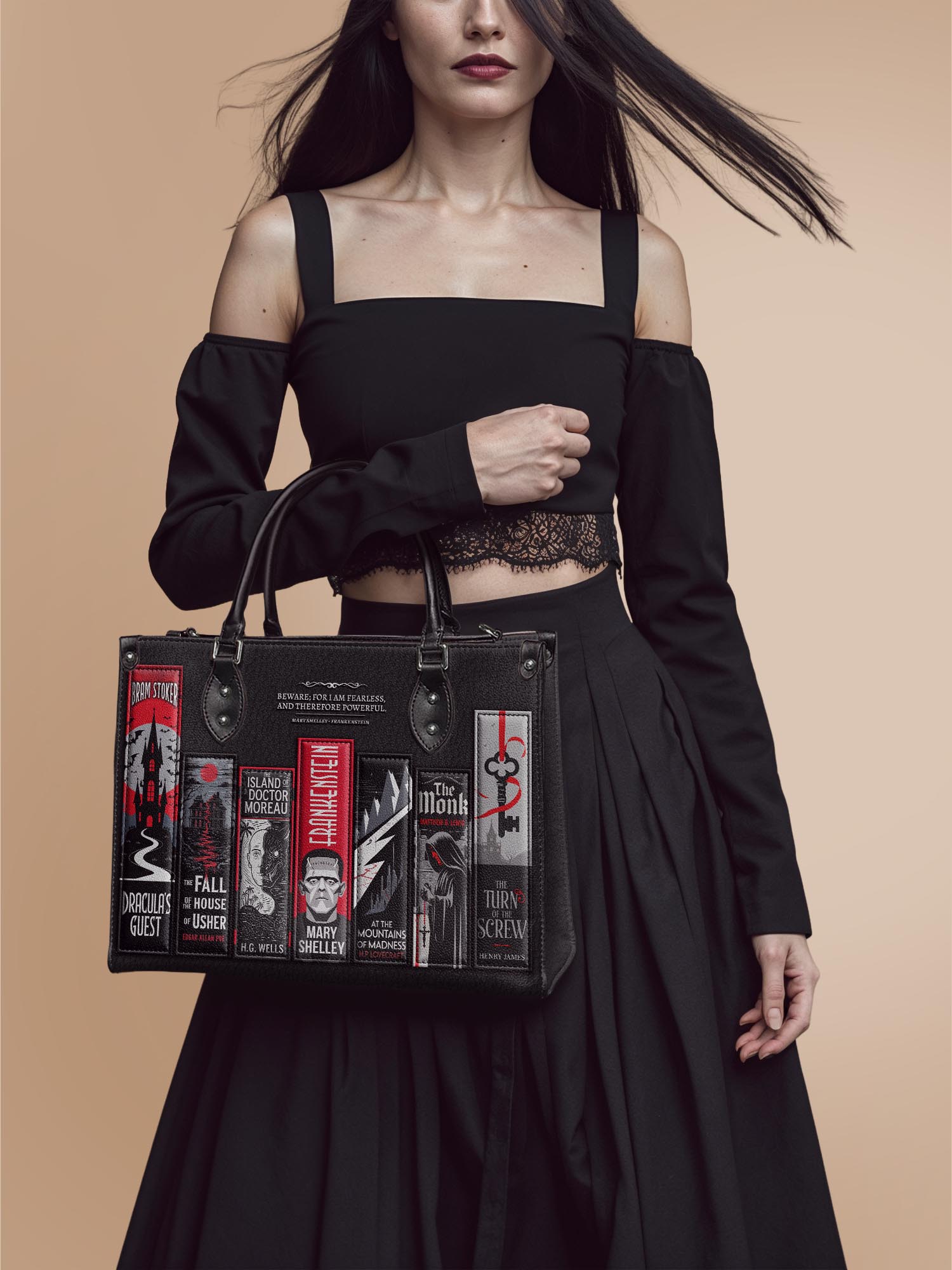 "The Fearless Collection" - Red Interior - Leather Handbag