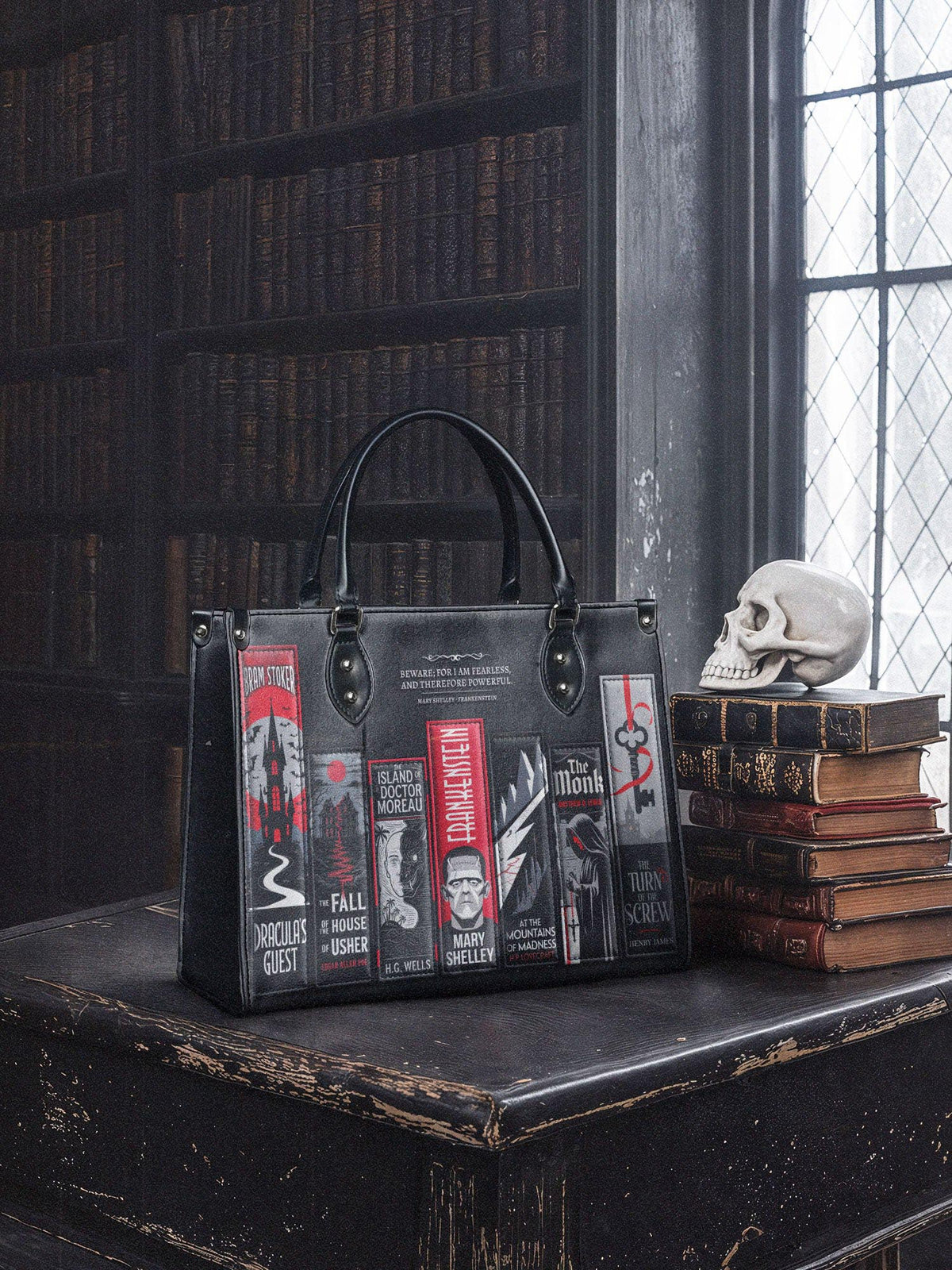 "The Fearless Collection" - Red Interior - Leather Handbag