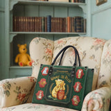 "Hundred Acre Dream" - Black Interior - Leather Handbag Matching Set - CLEAROUT