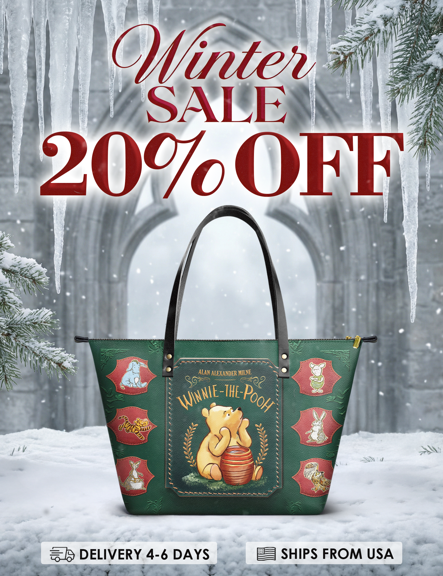 "Hundred Acre Dream" Leather Tote Bag Deal