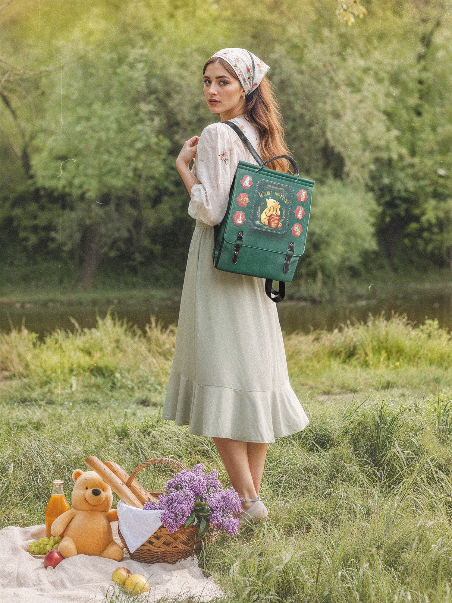 "Hundred Acre Dream" Leather Backpack
