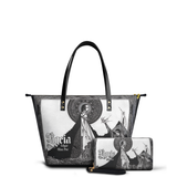 "Ligeia" Leather Tote Bag Matching Set - CLEAROUT