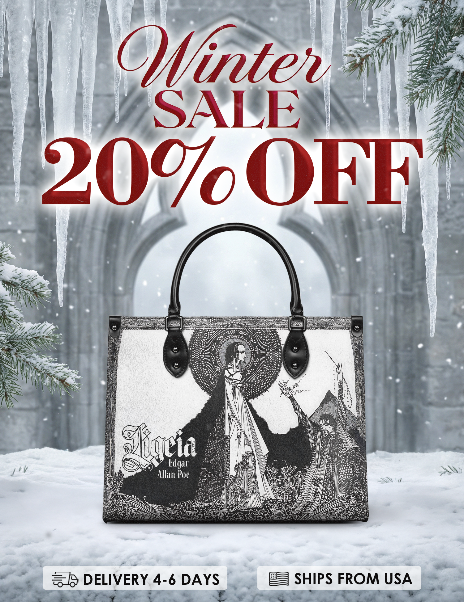 "Ligeia" Leather Handbag Deal