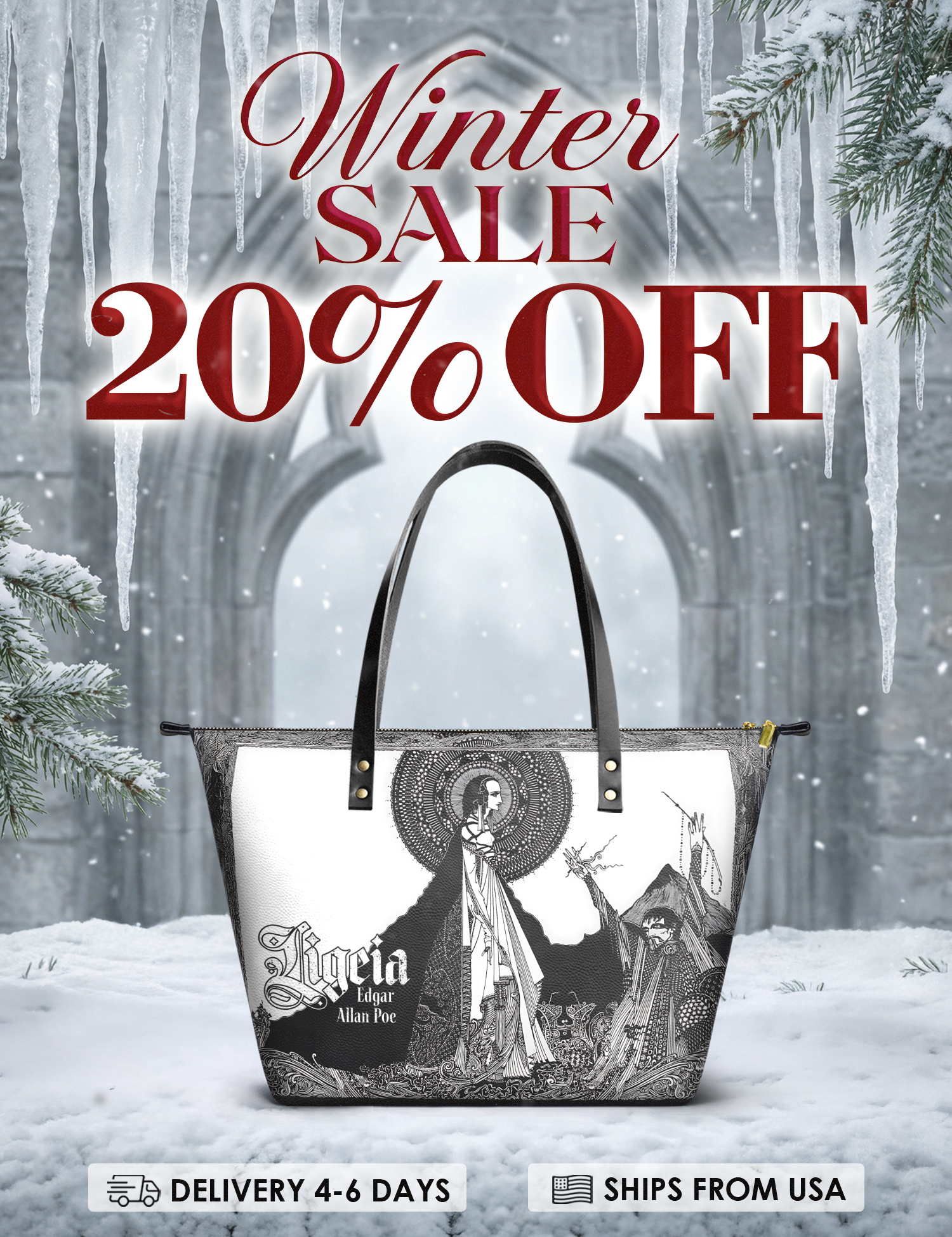 "Ligeia" Leather Tote Bag Deal