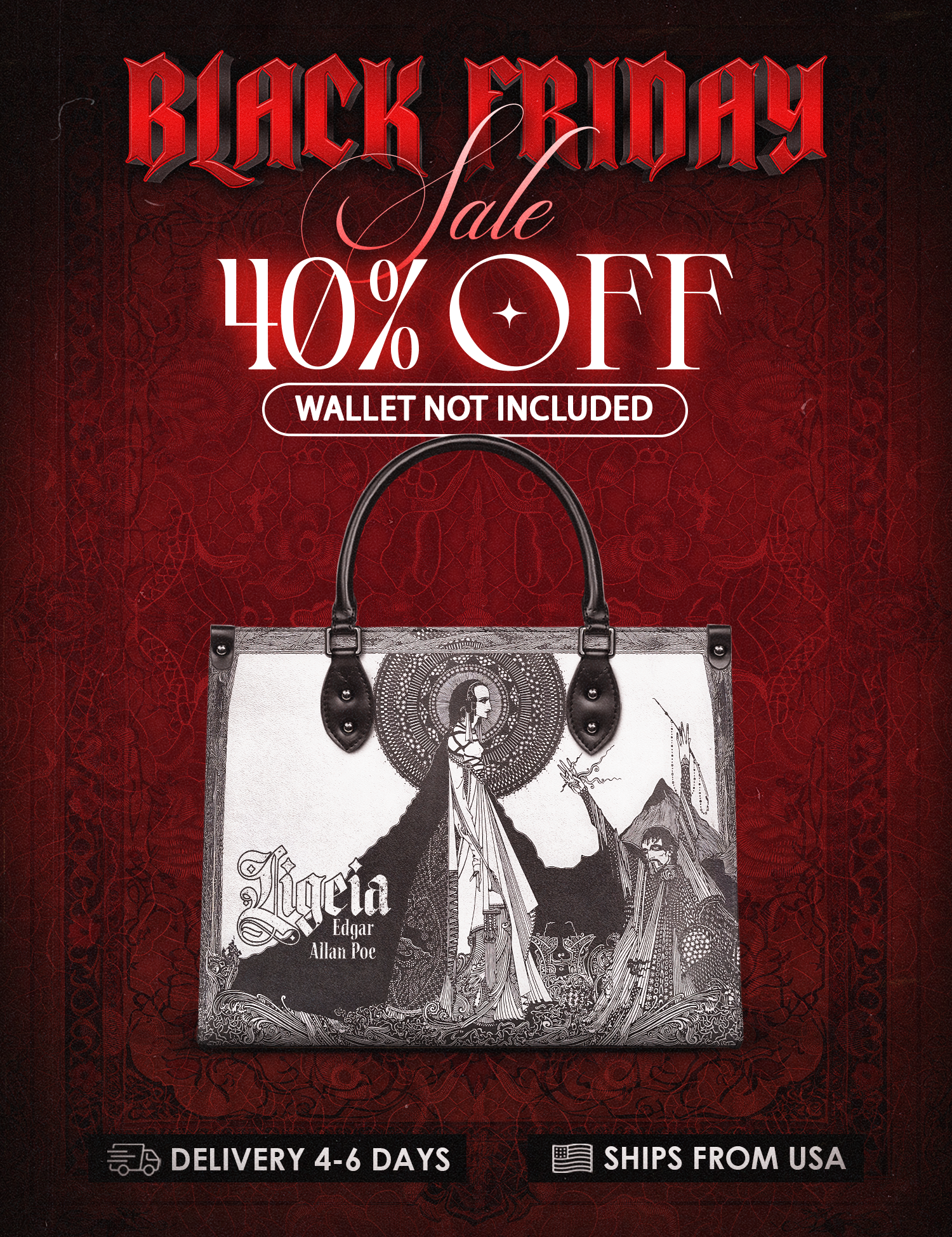 "Ligeia" Leather Handbag Deal