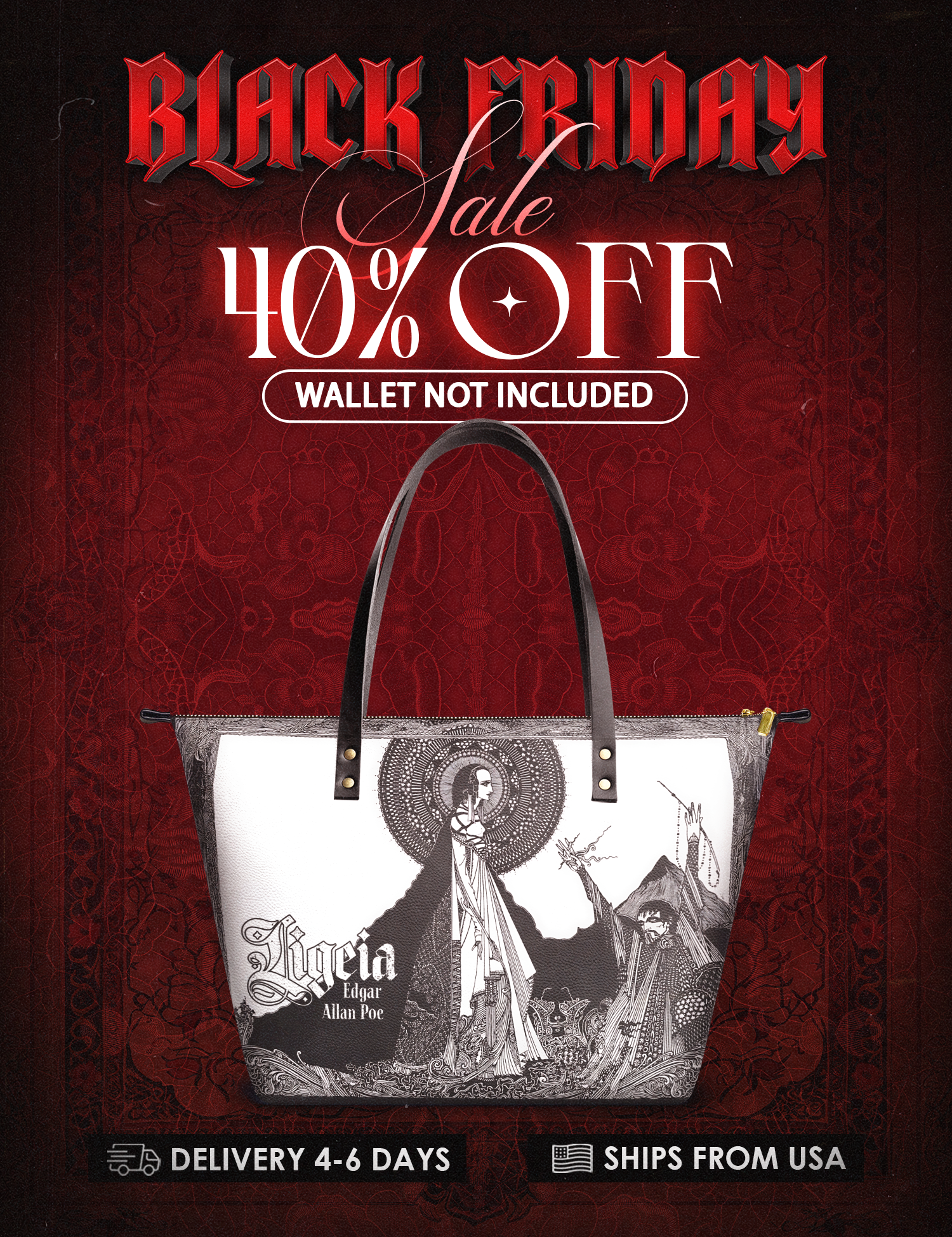 "Ligeia" Leather Tote Bag Deal