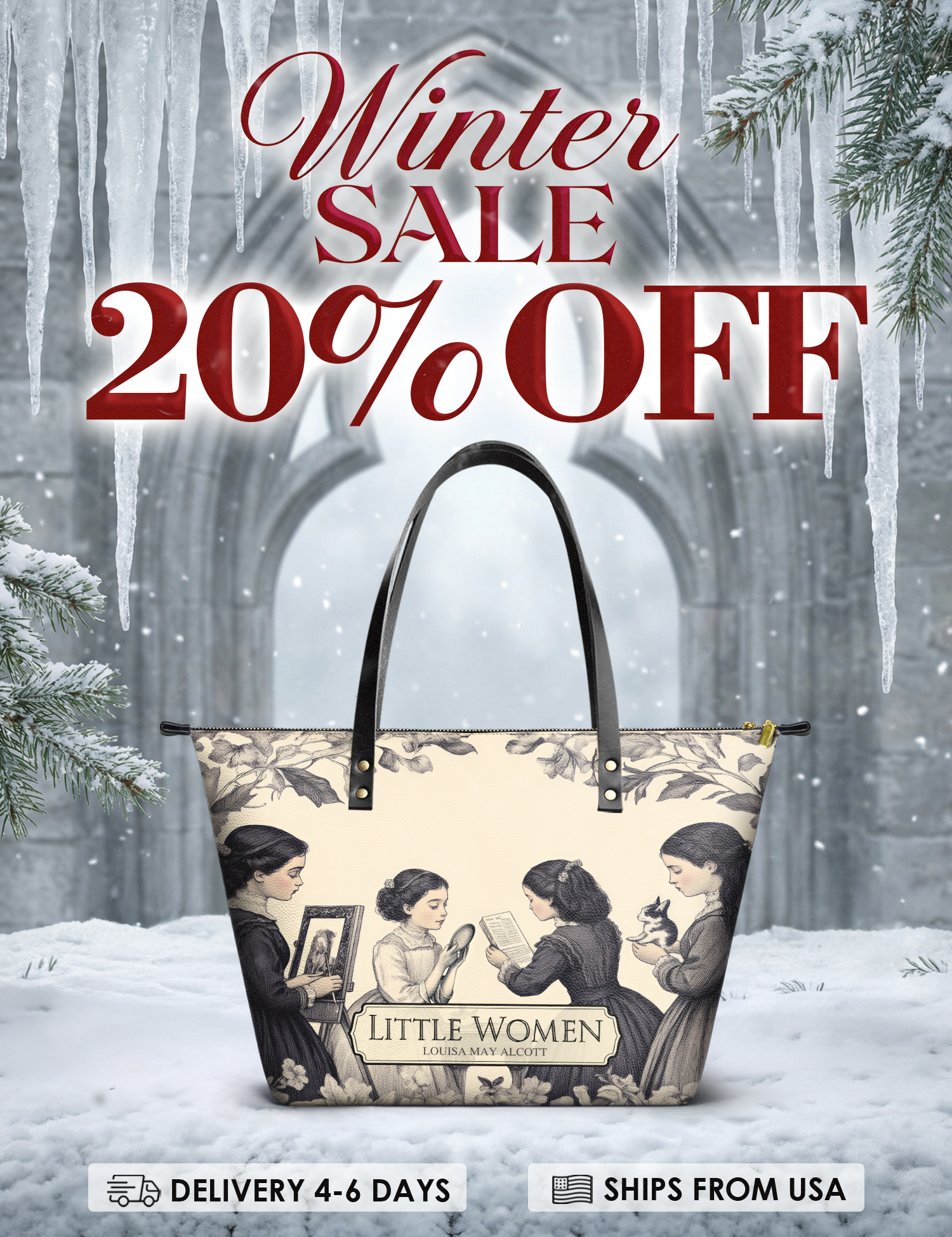 "Little Women" Leather Tote Bag Deal