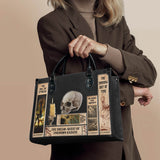 Lovecraftian Black - Black Interior - Leather Handbag Matching Set - CLEAROUT