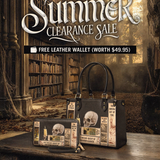 Lovecraftian Black Small Leather Handbag Deal