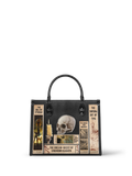 Lovecraftian Black - Black Interior - Leather Handbag - Special Deal