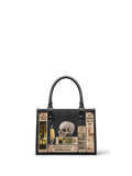 Lovecraftian Black - Black Interior - Small Leather Handbag - NEW WORKSHOP SALE