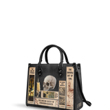 Lovecraftian Black - Black Interior - Leather Handbag Matching Set - CLEAROUT