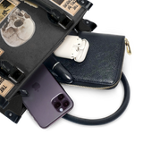 Lovecraftian Black - Black Interior - Small Leather Handbag