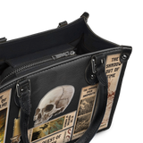 Lovecraftian Black - Black Interior - Small Leather Handbag - CLEAROUT