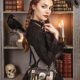 Lovecraftian Black Mini Satchel