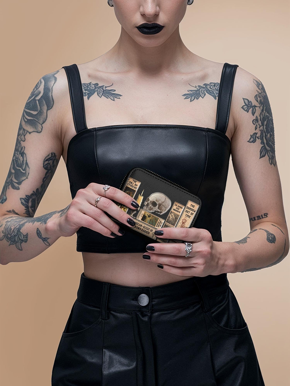 Lovecraftian Black Mini Wallet - FALL CLEARANCE DEAL