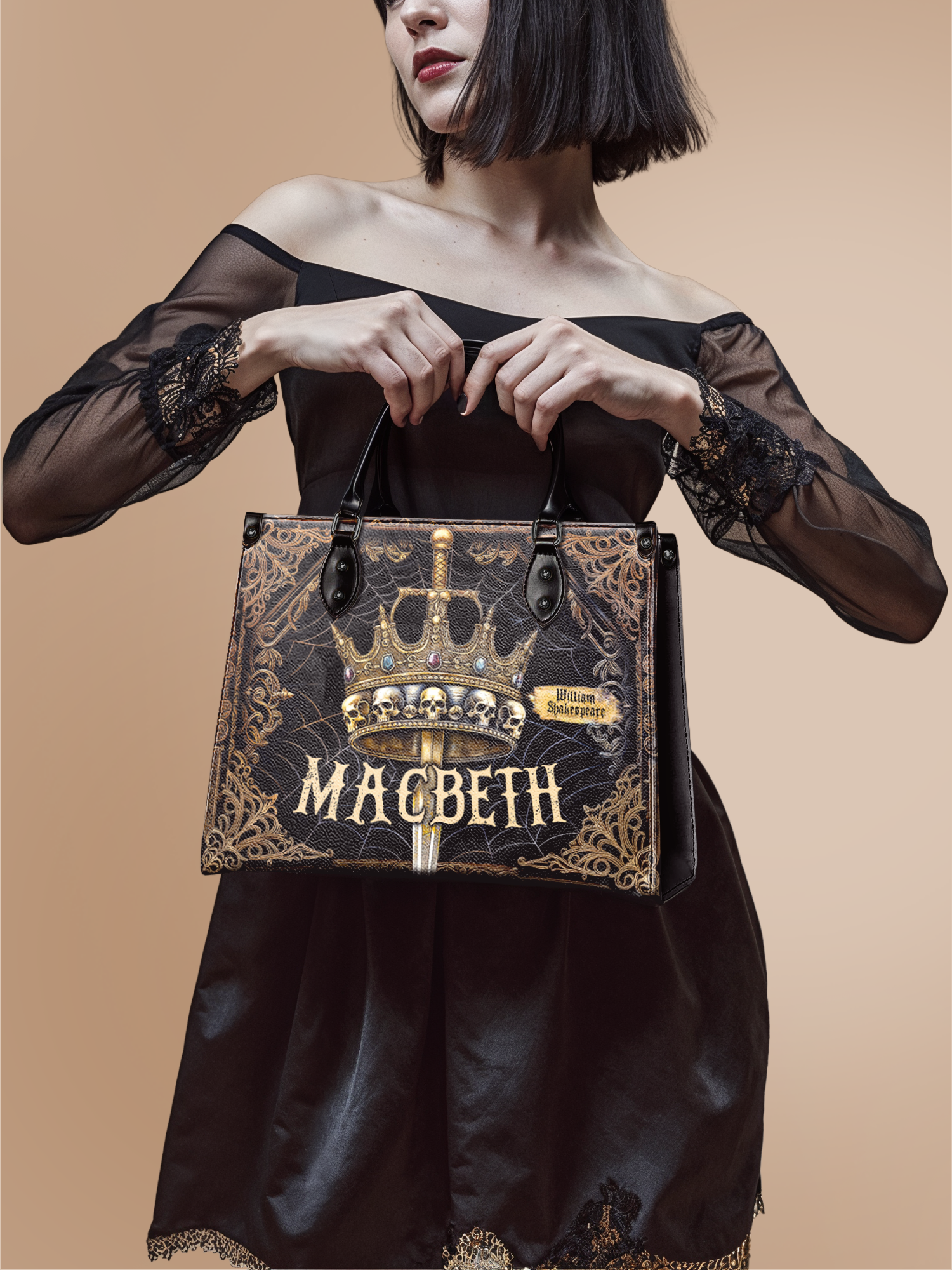 "Macbeth" - Brown Interior - Leather Handbag