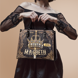 "Macbeth" - Black Interior - Leather Handbag Matching Set - CLEAROUT