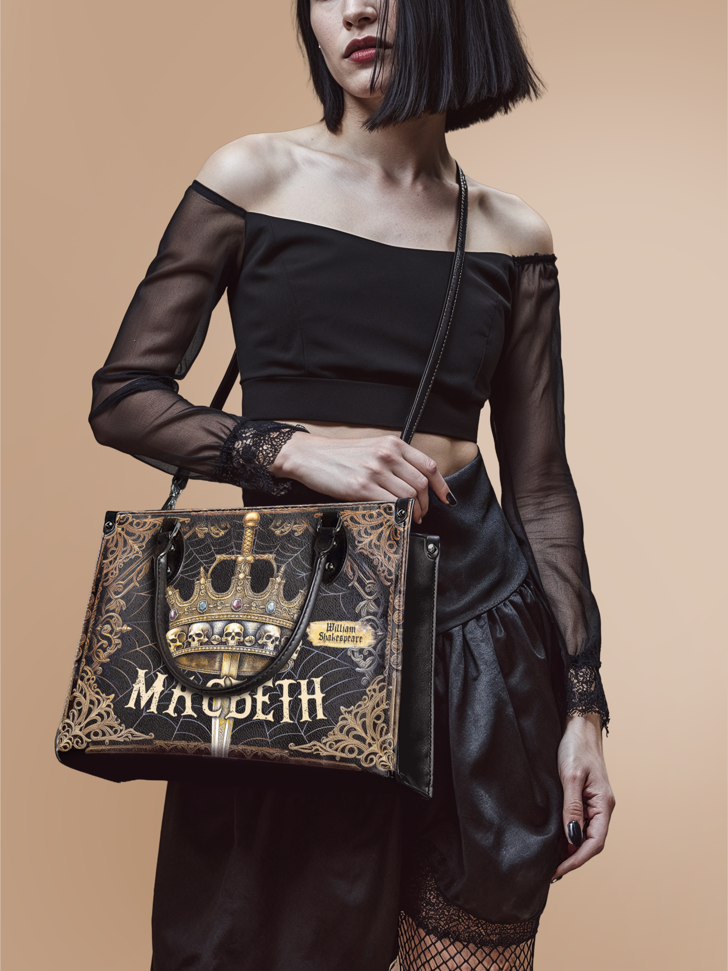"Macbeth" - Brown Interior - Leather Handbag