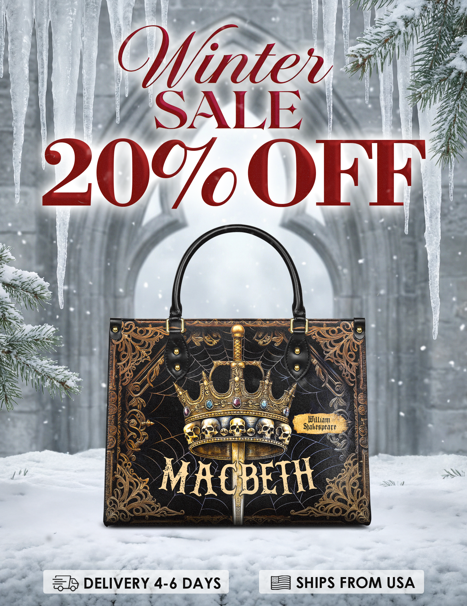 "Macbeth" Leather Handbag Deal