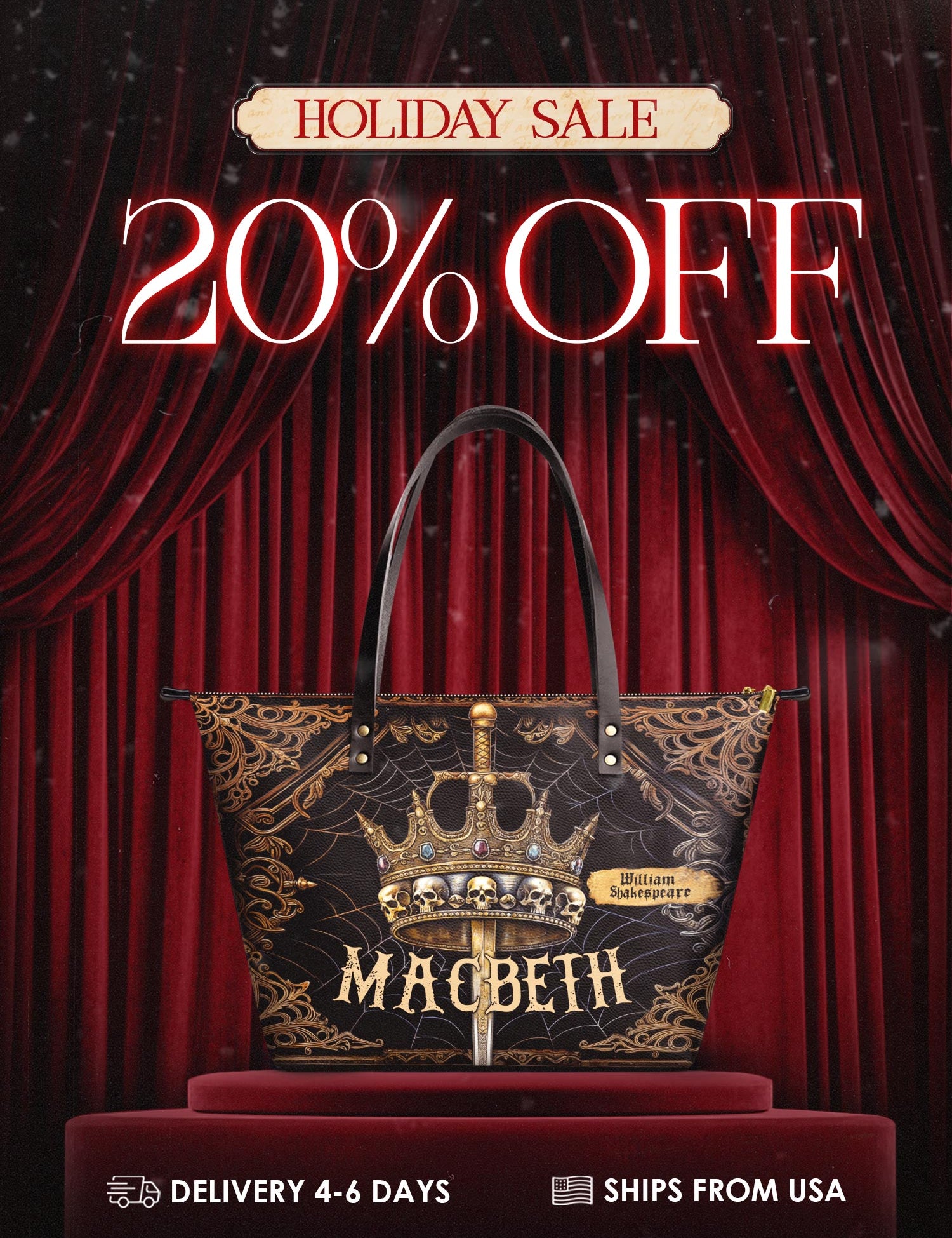 "Macbeth" Leather Tote Bag Deal
