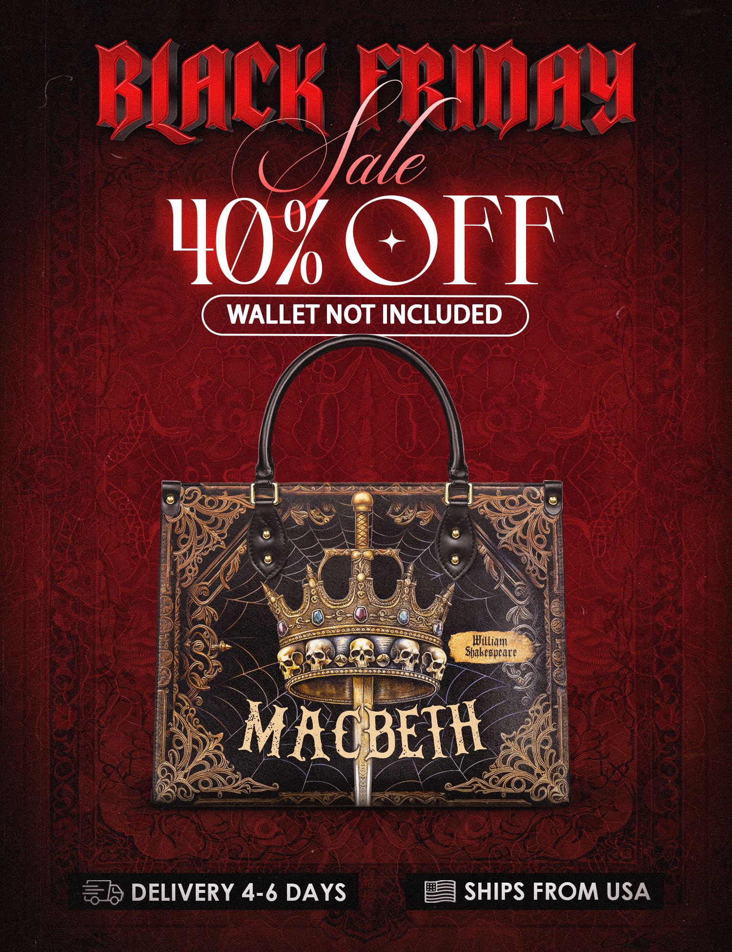 "Macbeth" Leather Handbag Deal