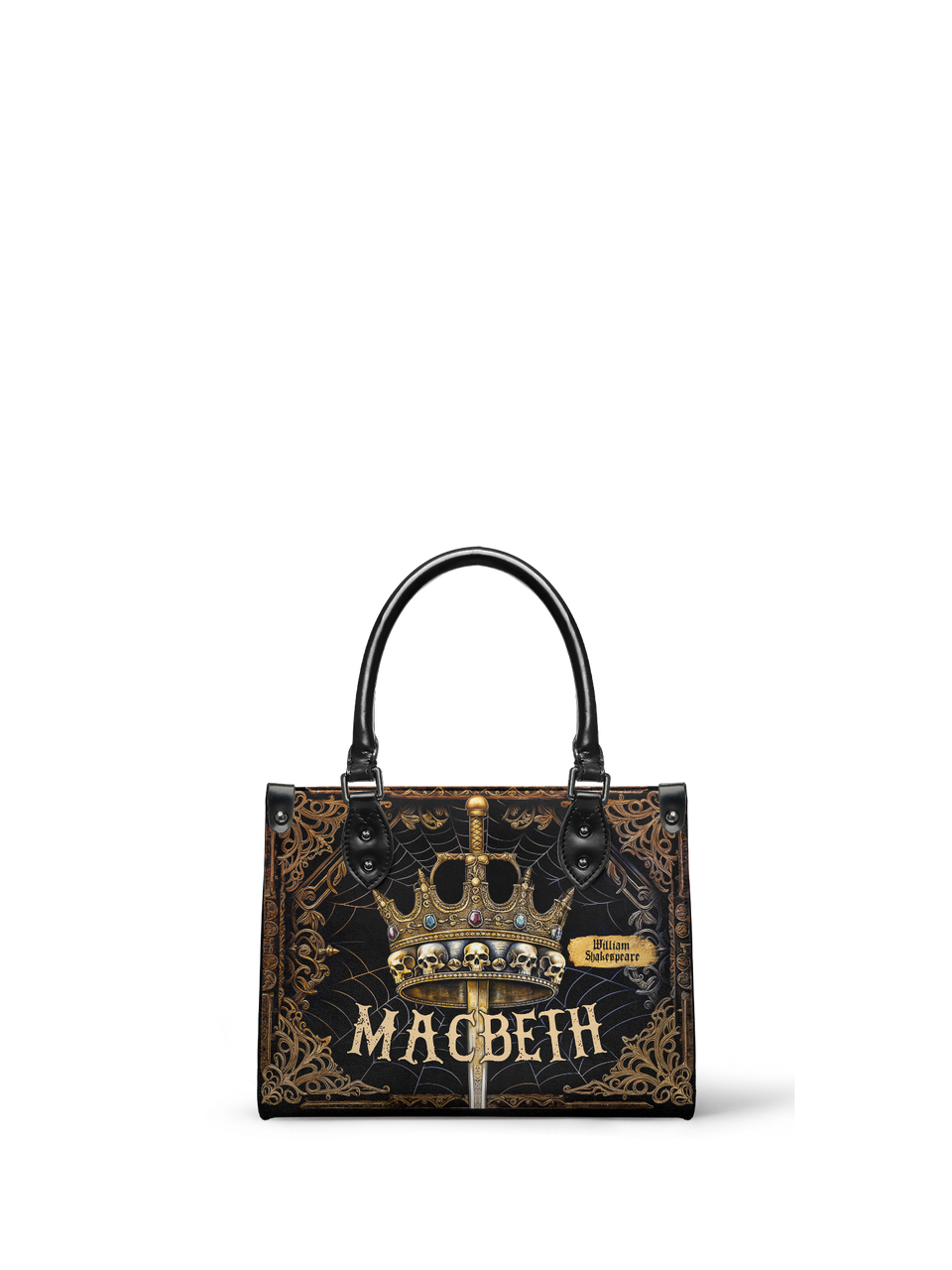 "Macbeth" - Black Interior - Small Leather Handbag