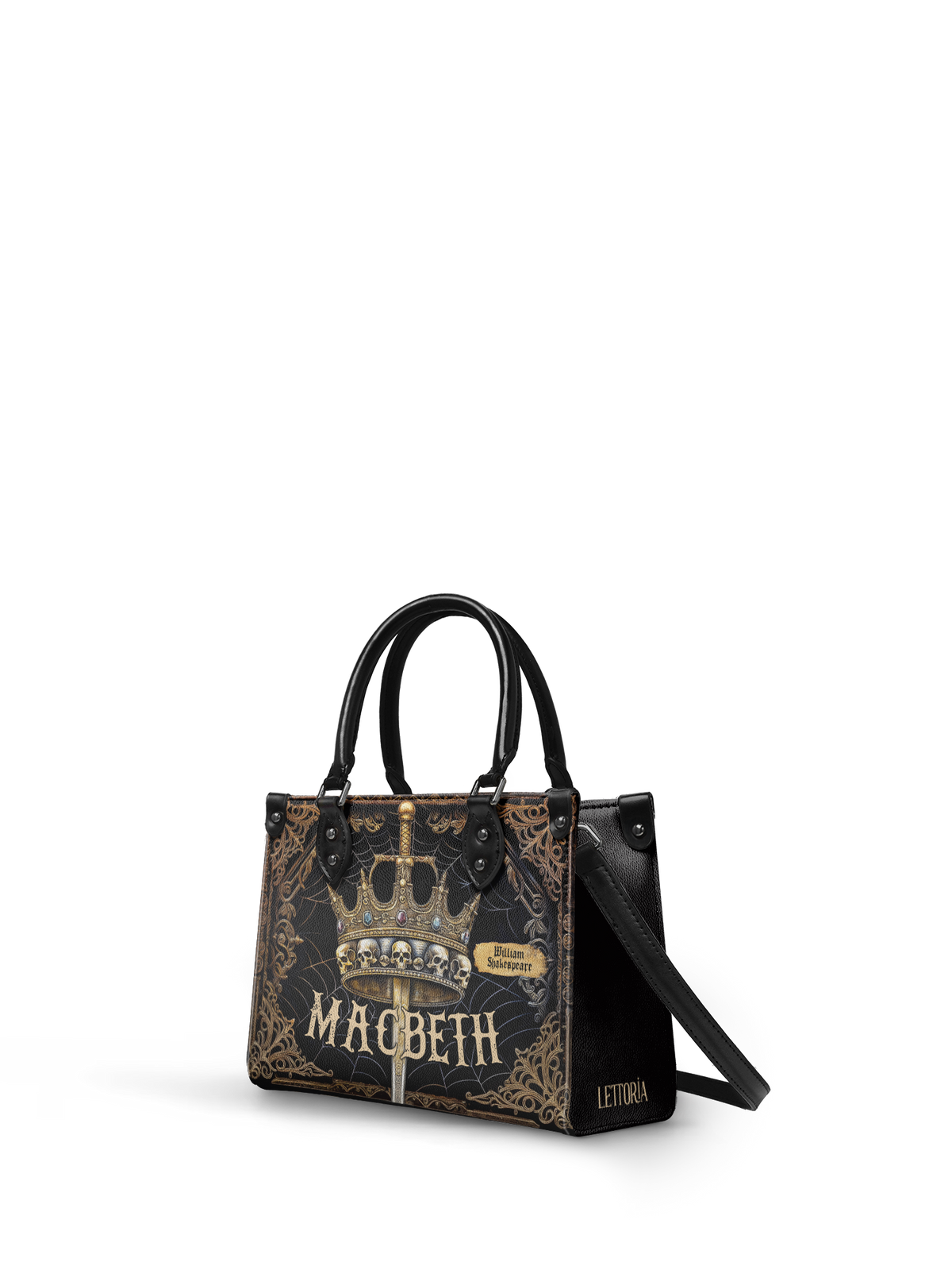 "Macbeth" - Black Interior - Small Leather Handbag - FALL CLEARANCE DEAL