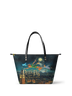 "Neverland Sky" Leather Tote Bag