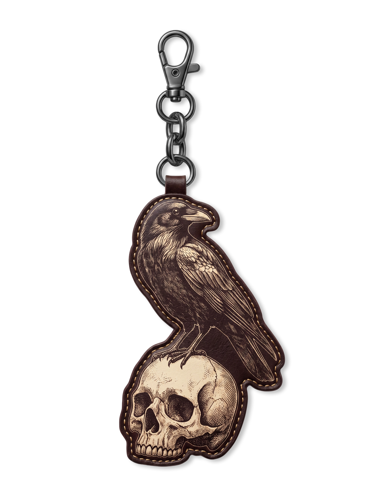 "Night's Plutonian Shore" Leather Bag Charm