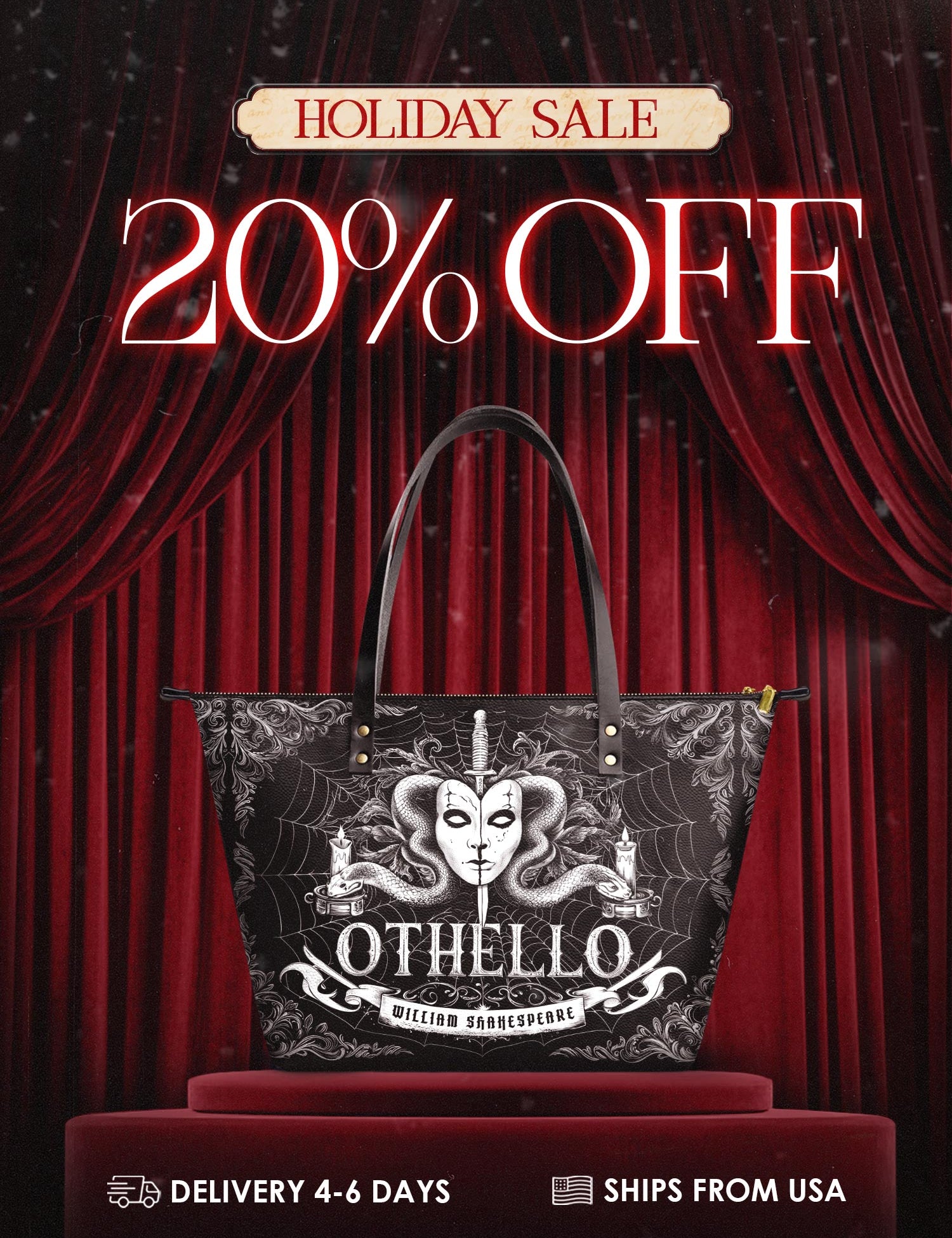"Othello" Leather Tote Bag Deal